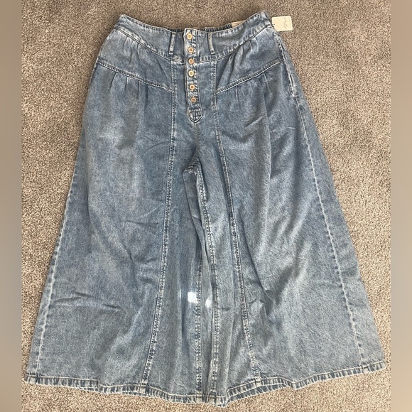 Free People We The Free Blossom Pull On Jeans sz XL - Picture 5 of 5